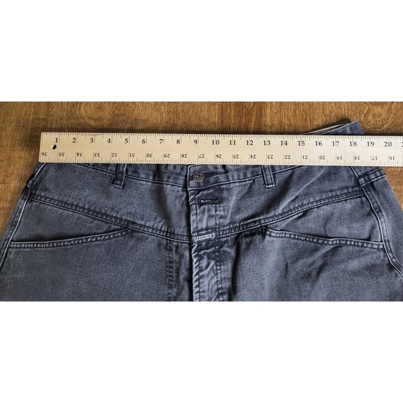 Vintage Marithe Francois Girbaud Denim Black Jean Shorts Size 40 - Picture 7 of 9